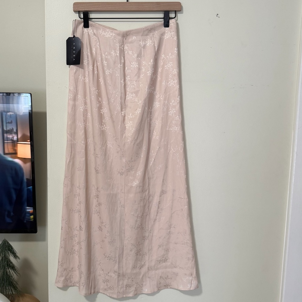 Crescent Cream Floral Maxi Skirt